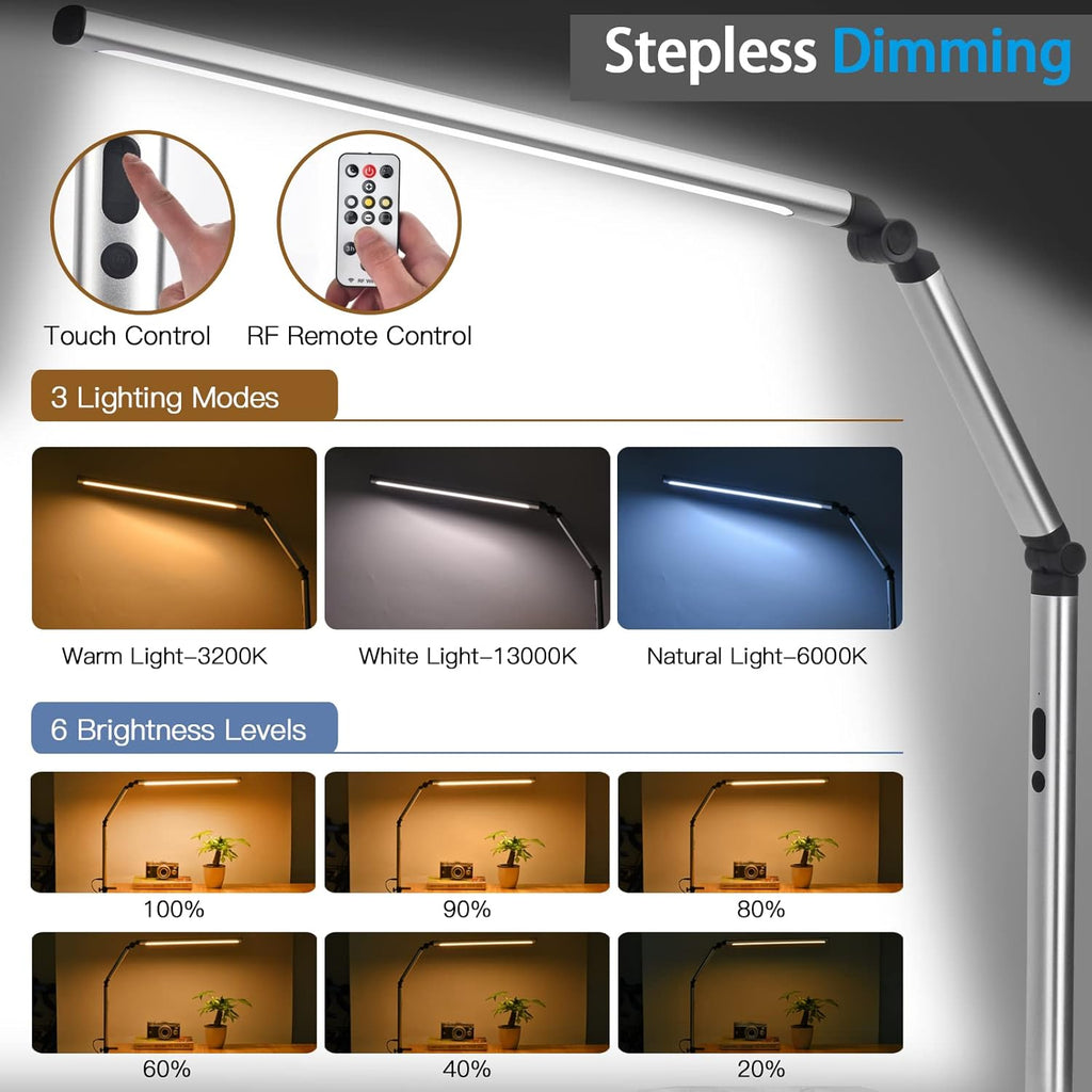 LED Desk Lamp with Clamp and Remote N82246