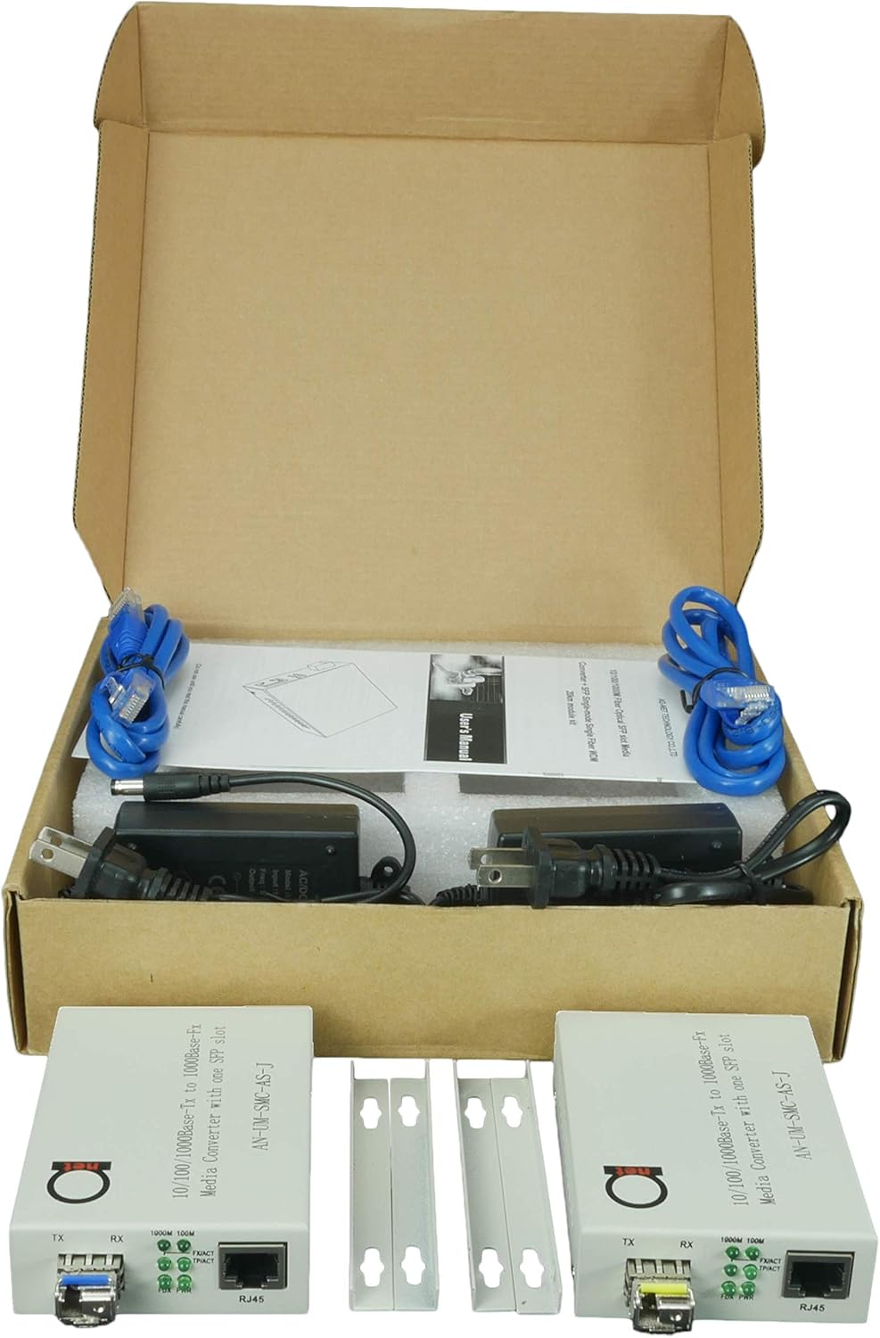 Single Mode LC WDM Bi-Di Gigabit Media Converter 20km 1 Pair W723836