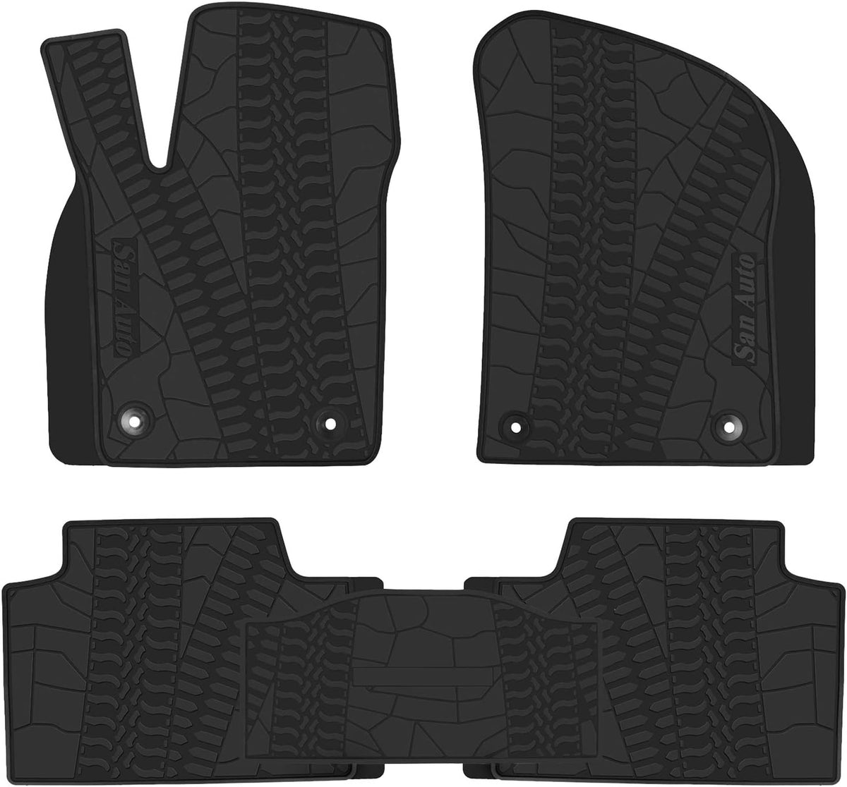 Custom Fit Rubber Car Floor Mats Set F210