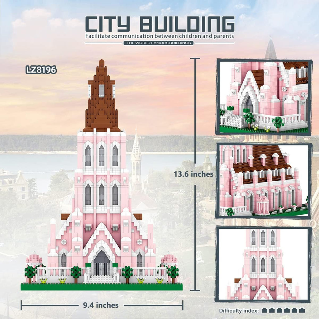 Pink Micro Mini Building Blocks 5,153 pcs 3D Puzzle Z7686