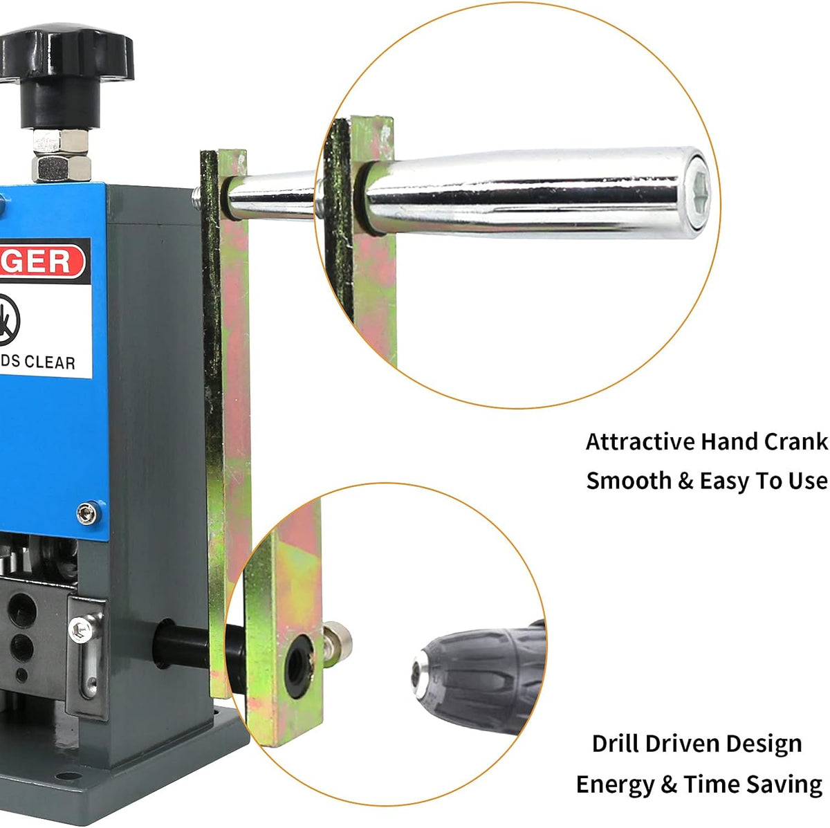 Manual Wire Stripping Machine 0.06-1inch Portable Copper Wire Peeler L5343