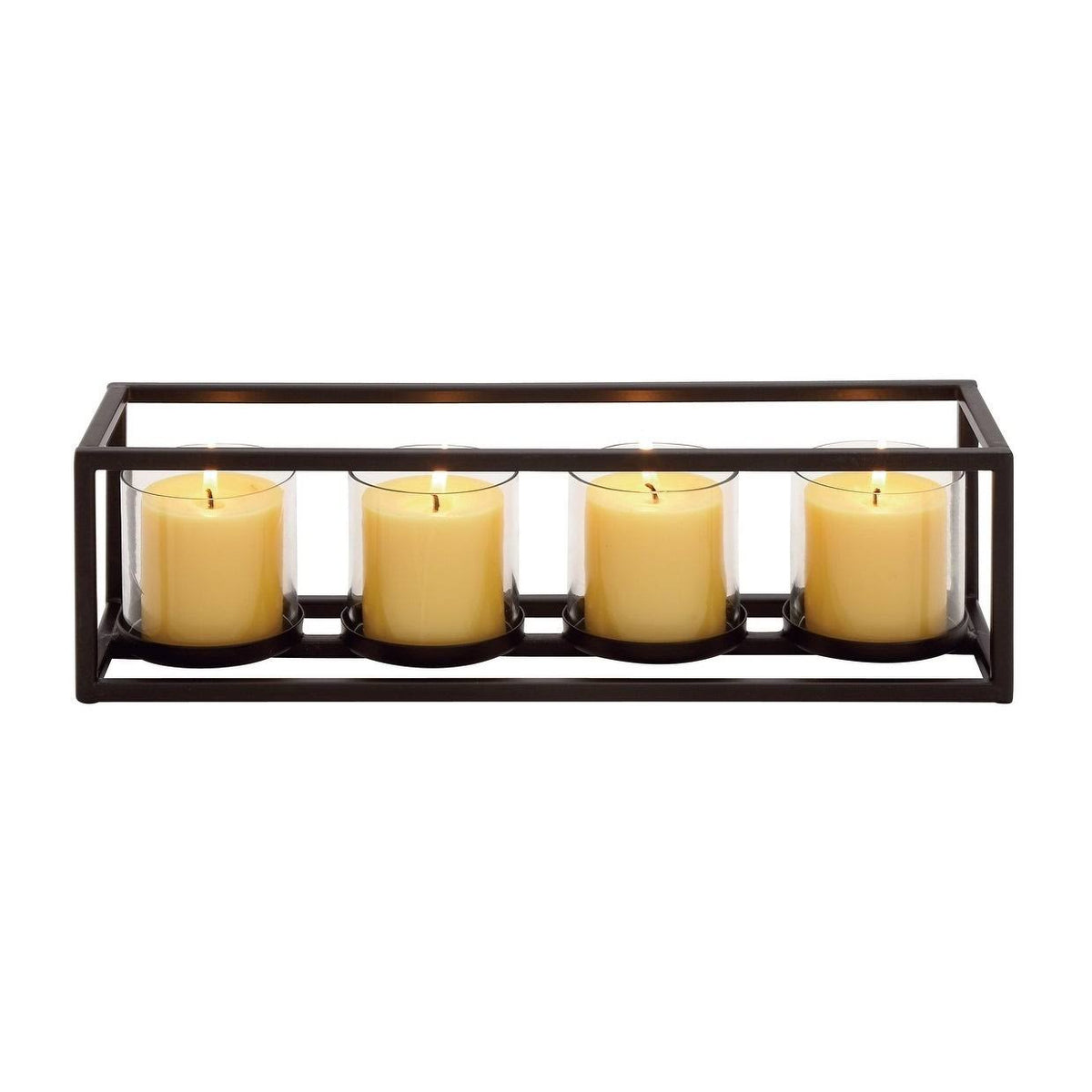 Metal and Glass Votive Holder H8496