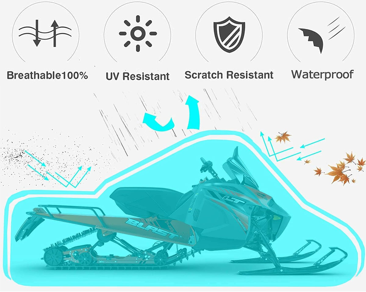 Waterproof X-Large Snowmobile Cover R709