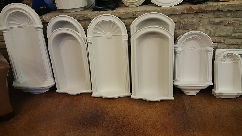 White ABS Plastic Wall Niche G651389