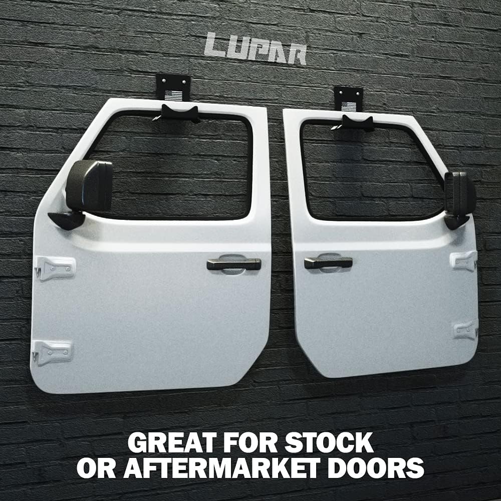 Aluminum Wall-Mounted Door Storage Rack Holder with Rubber Lining, 4 Pack F3774