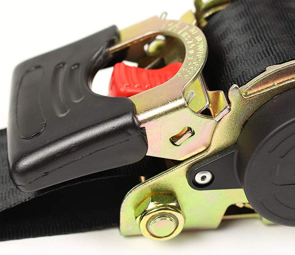 4 Auto Retract Ratchet Straps 1 x 6' Retractable Cargo Tie-Downs F436698