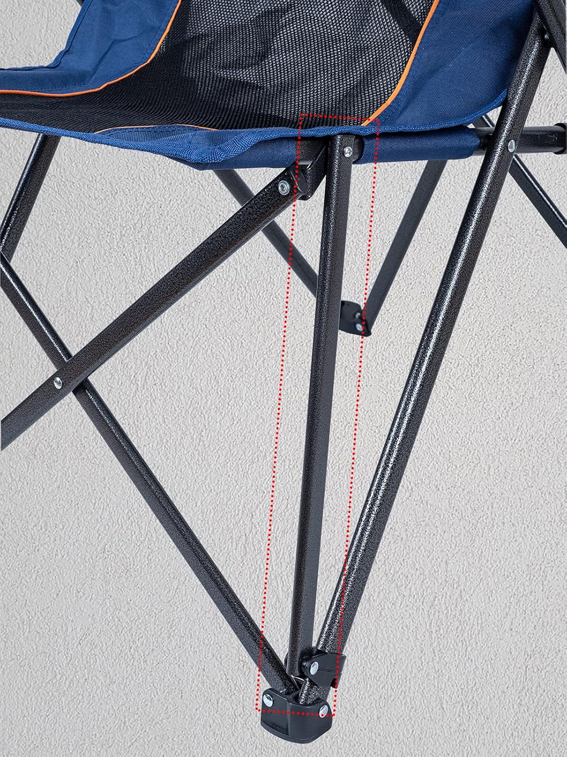 Heavy Duty Folding Mesh Camping Chair with Cup Holder and Carry Bag Q970