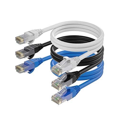 Cat6 Ethernet Cable 1.5 Ft 3 Pack D877782