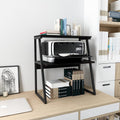 3-Tier Wood Printer Stand Desk Shelves J463687