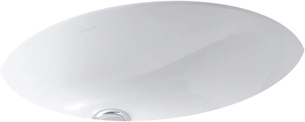 White Under-Mount Bathroom Sink Z58452