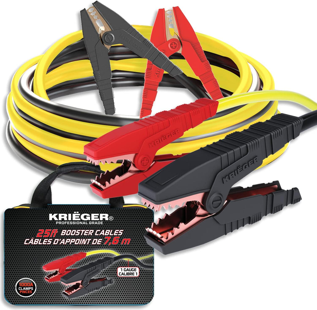 Heavy Duty Automotive Booster Cables 25-Feet 1-Gauge Z306