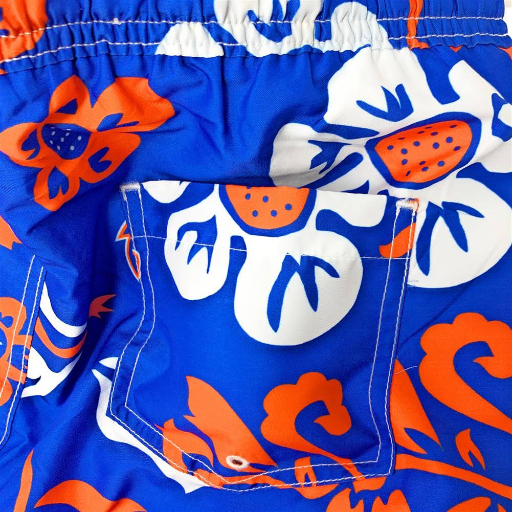 Purple Floral Volley Swim Trunks H5069