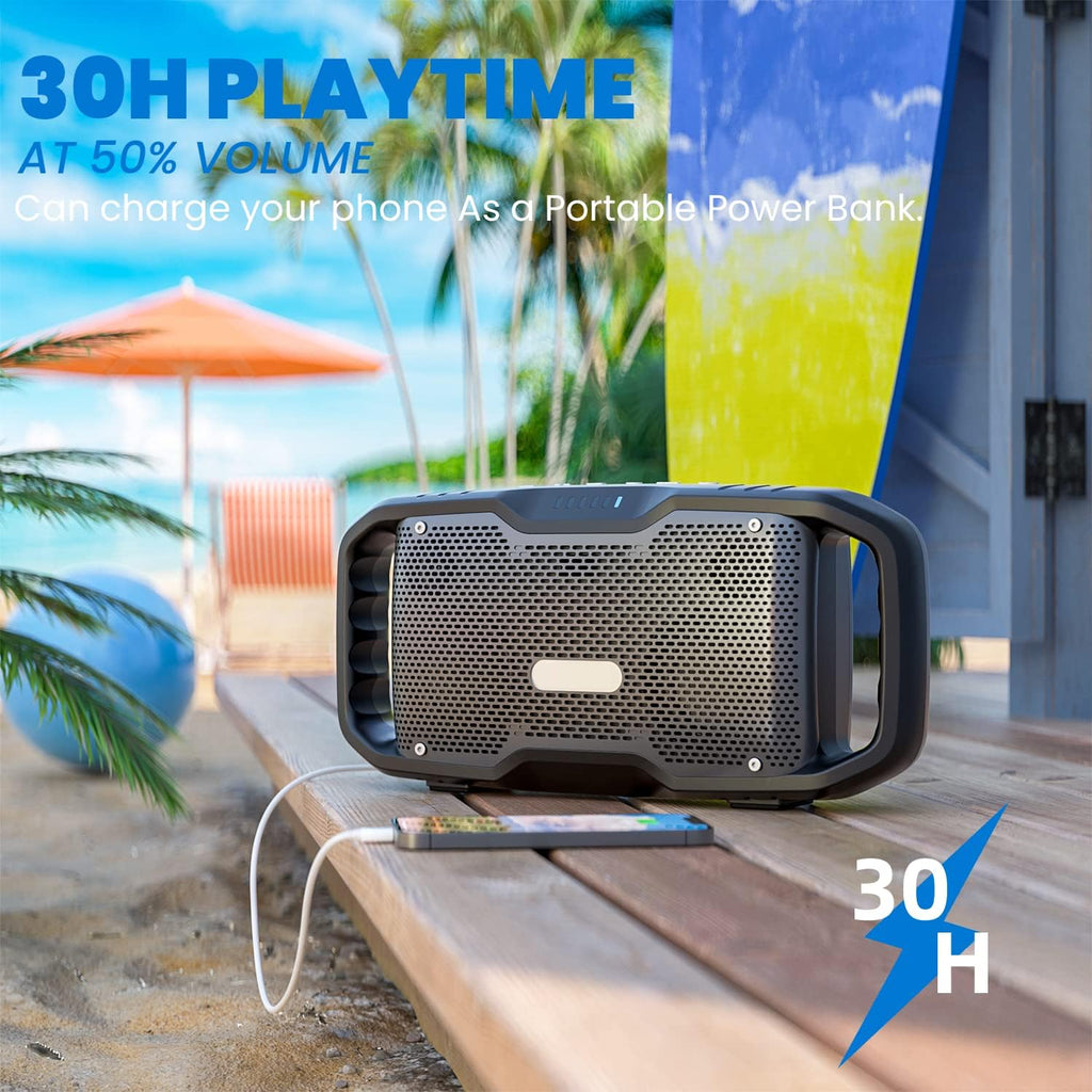Portable Waterproof 50W Bluetooth Speaker with Subwoofer O14055