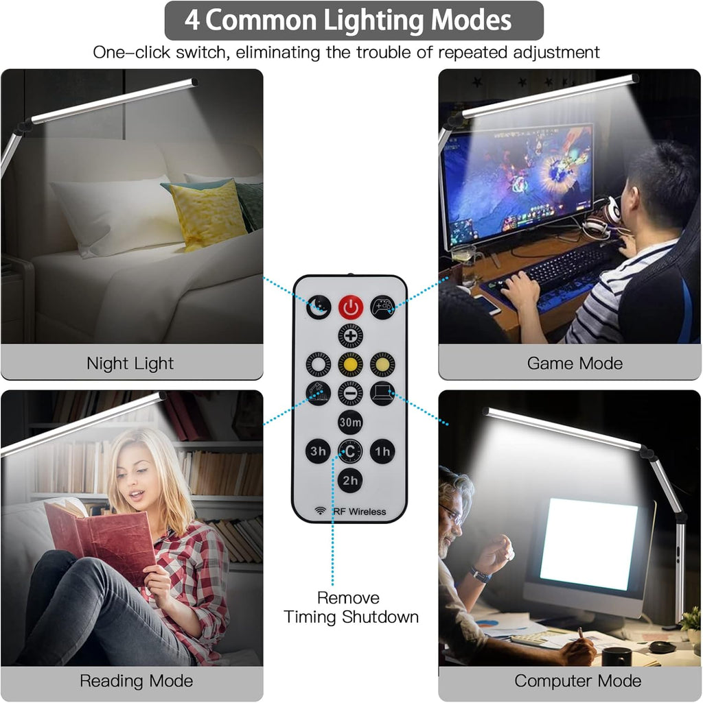 LED Desk Lamp with Clamp and Remote N82246