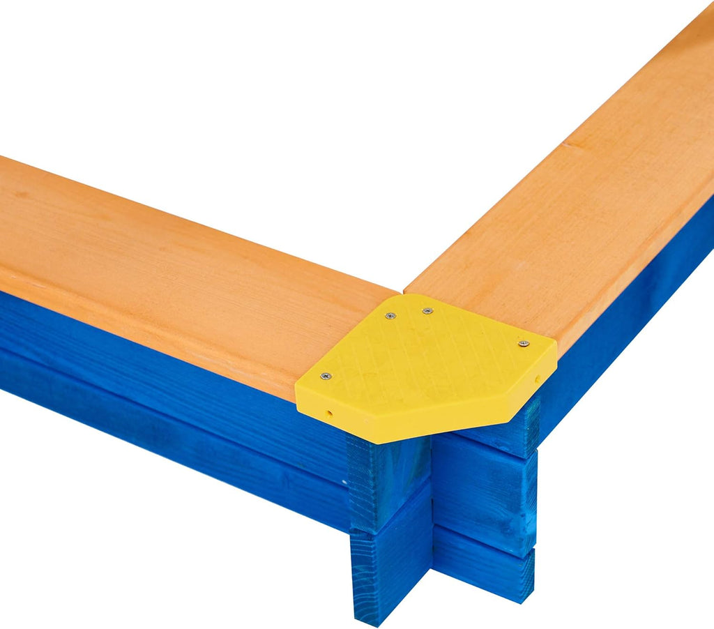 Wooden Outdoor Kids Sandbox with Canopy X24027