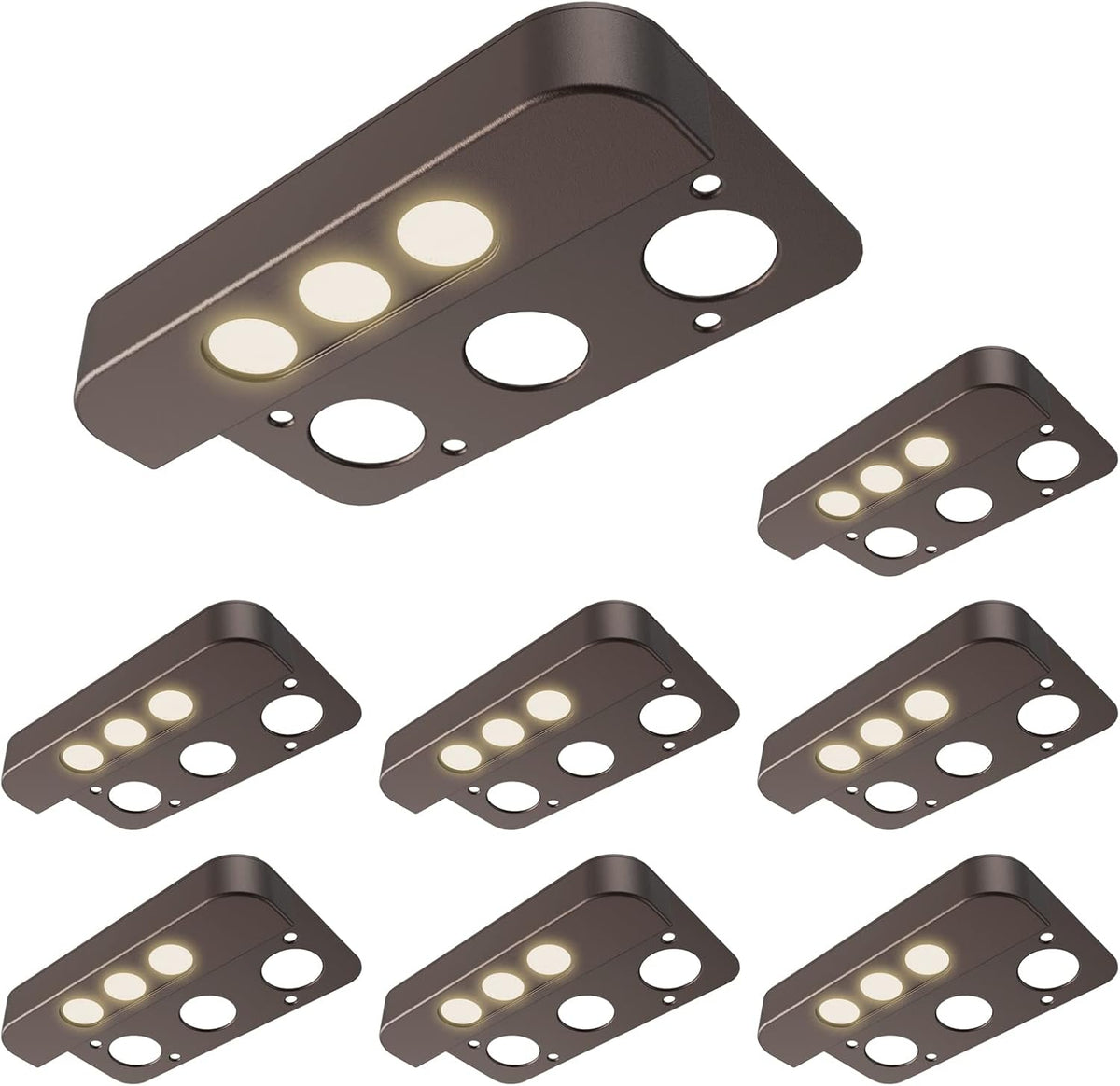 4-Pack 7-Inch LED Retaining Wall Lights O265634