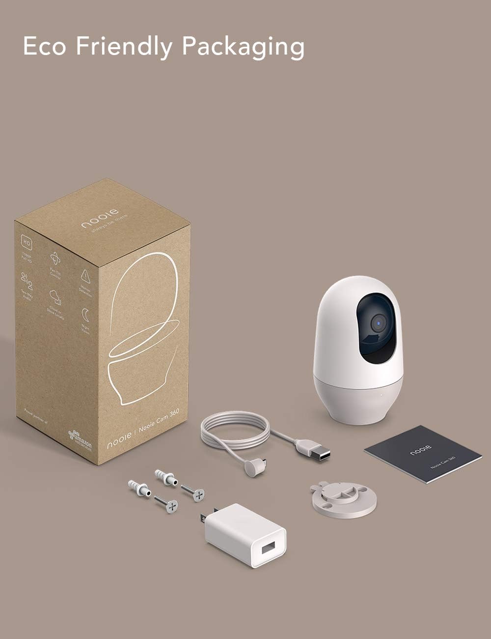 Indoor 1080P WiFi Security Camera Two Pack F9167