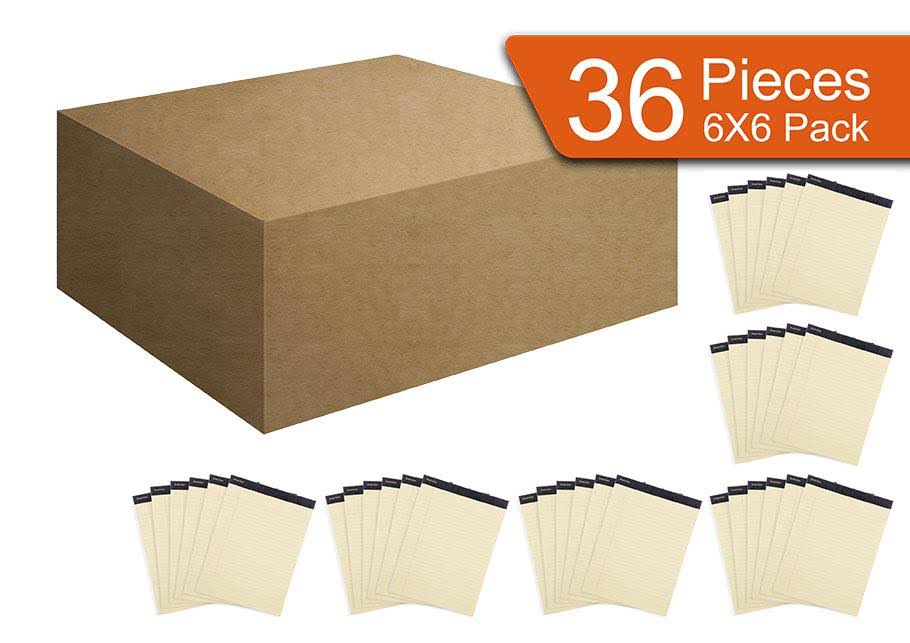 Letter Wide Ruled Legal Pads 36 Pack X25470