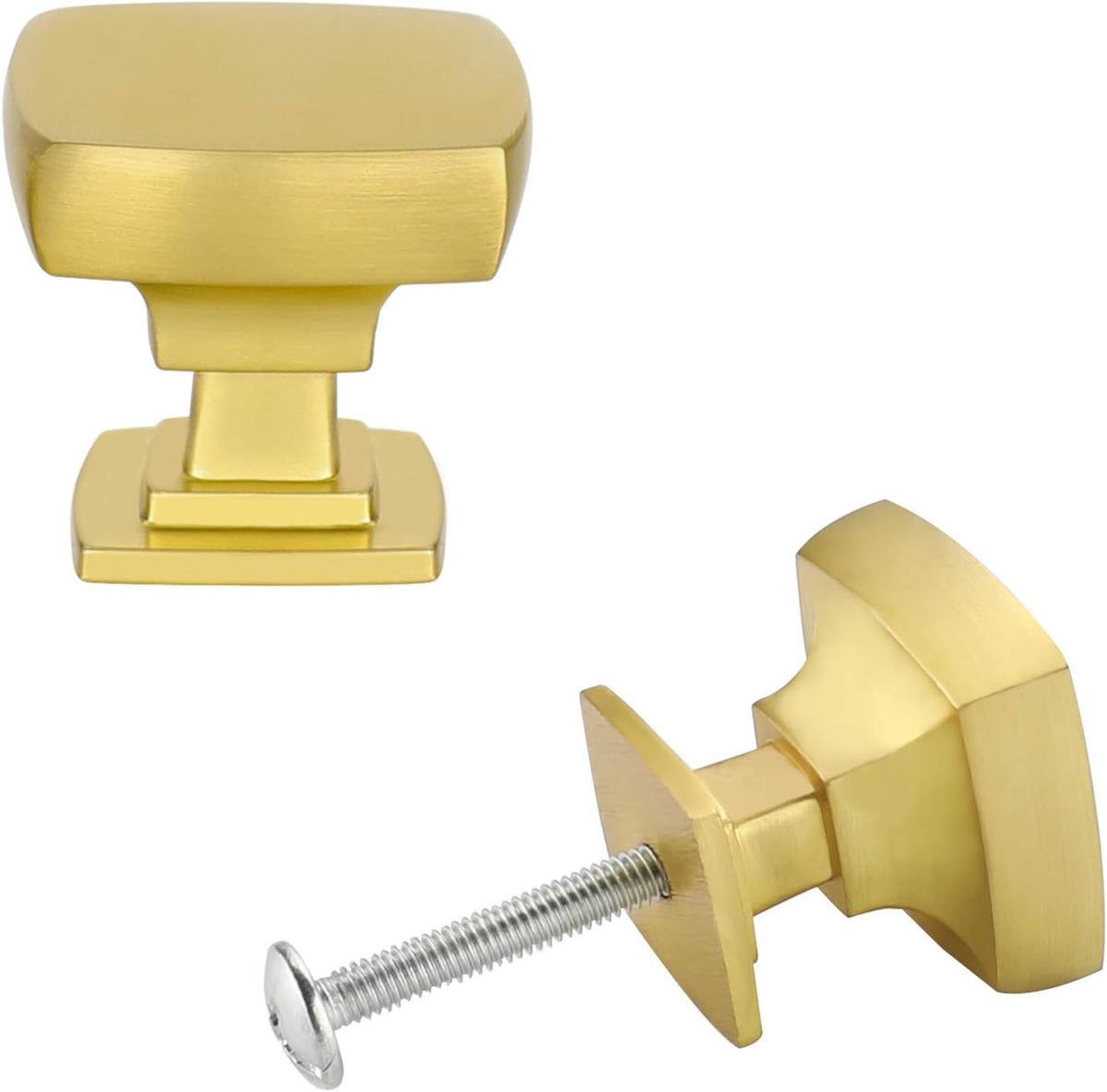 Brushed Brass Cabinet Knobs 10 Pack F686069