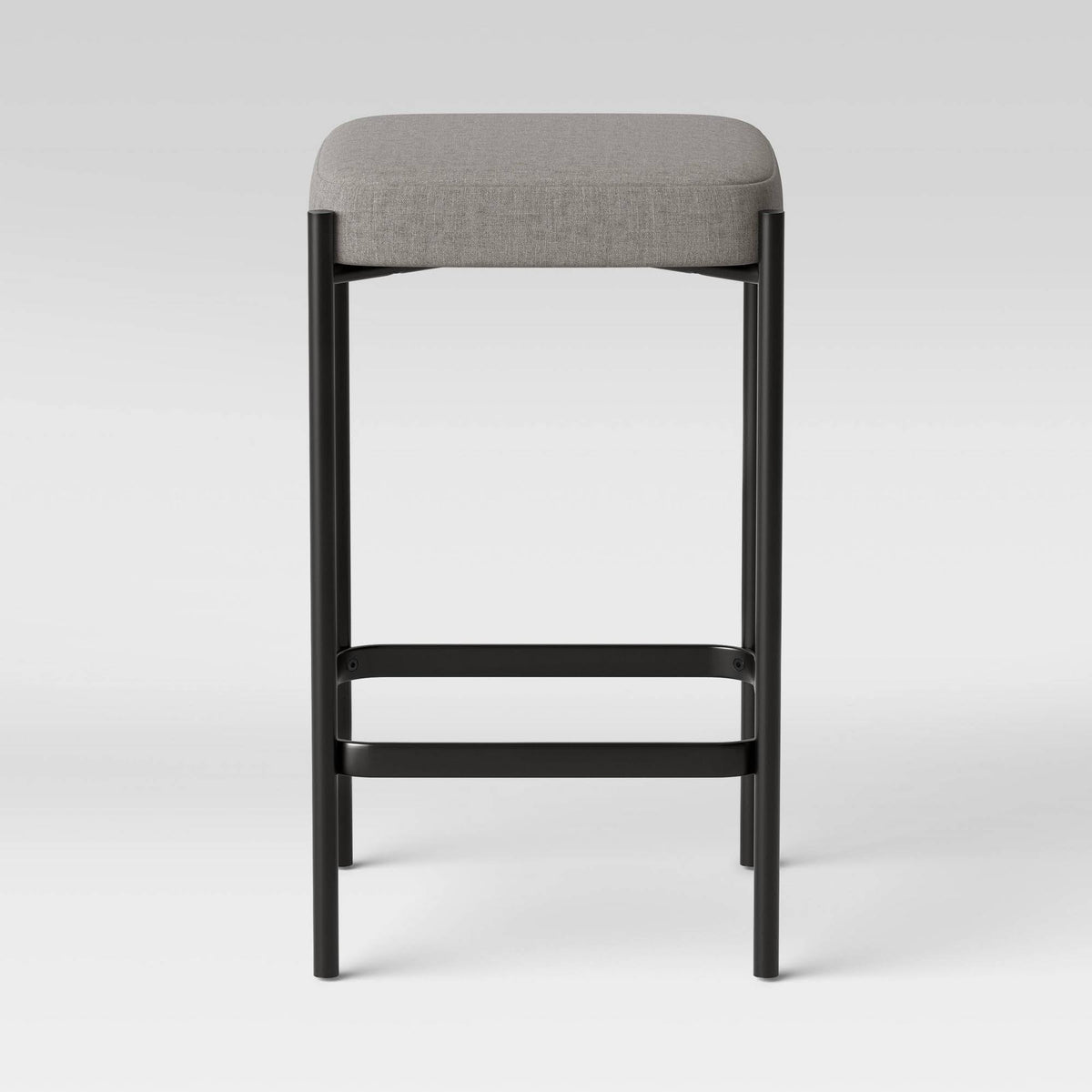 Gray Metal Base Counter Height Barstool K986