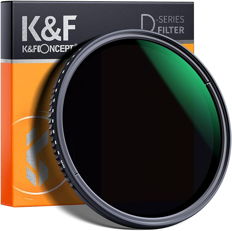 77mm Variable Neutral Density Filter ND8-ND2000 Adjustable ND Filter with Multi-Layer Coatings Q35860
