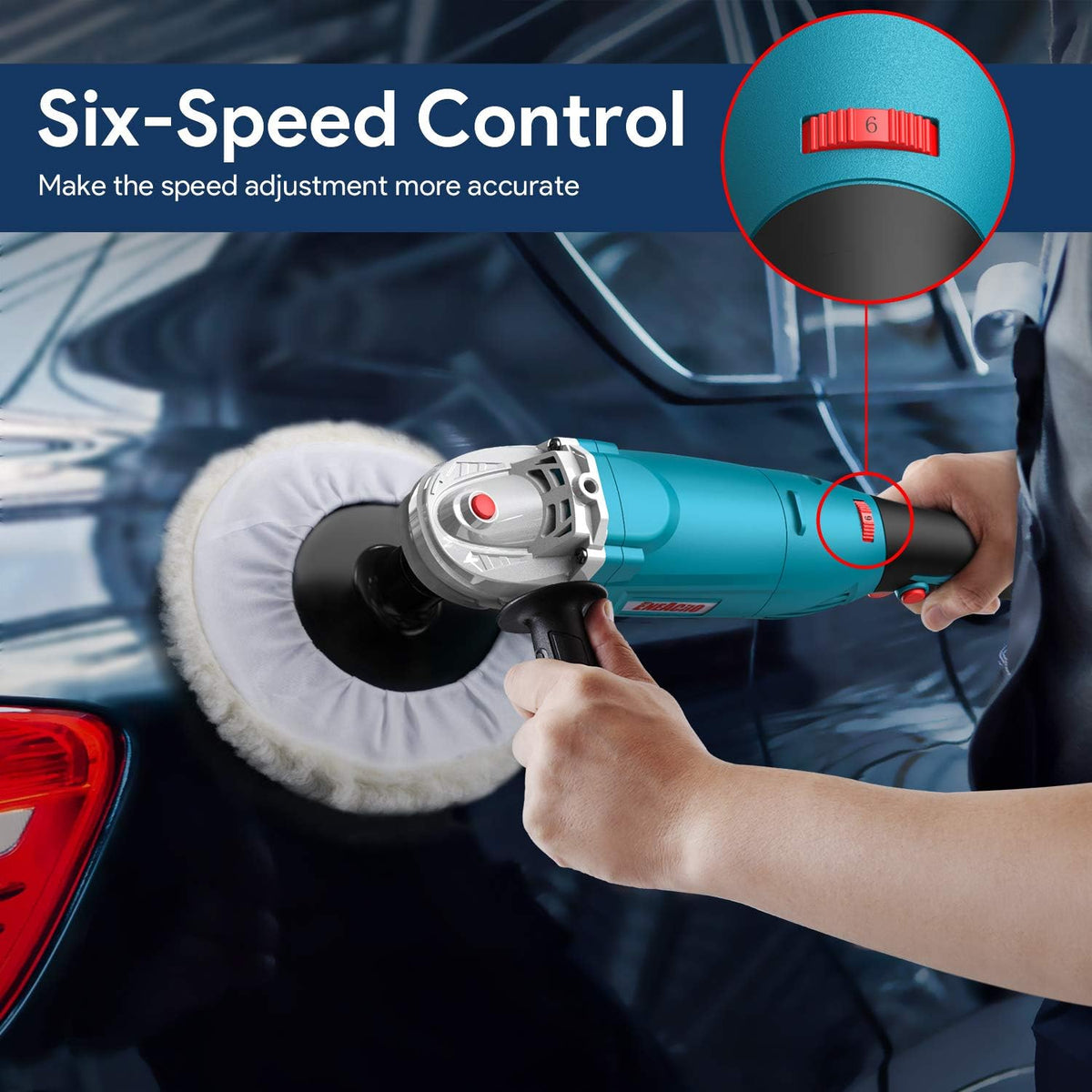 1200W Variable Speed Rotary Car Polisher J902