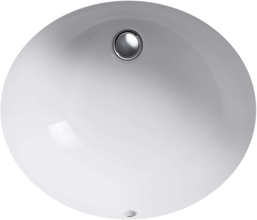 White Under-Mount Bathroom Sink Z58452