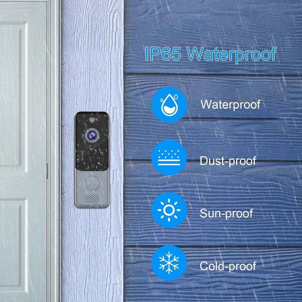 Wireless Video Doorbell Camera 1080P WiFi with Chime G1236