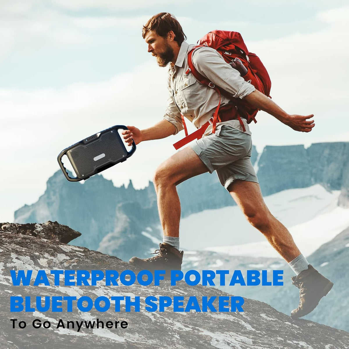 Portable Waterproof 50W Bluetooth Speaker with Subwoofer O14055