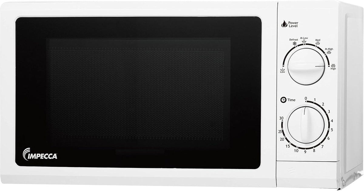 700-Watts 0.6 Cubic Feet White Countertop Microwave Oven I189