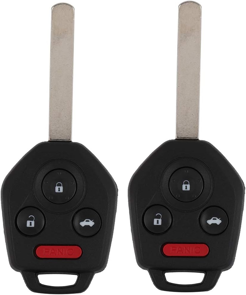 4 Buttons Keyless Key Fob Remote Control Car Key 315MHz Transmitter Replacement Pack of 2 Z260
