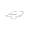 Walnut Wood T-Molding I673766