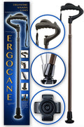 Fully-Adjustable Ergonomic Canes Brown Wood Finish W6438