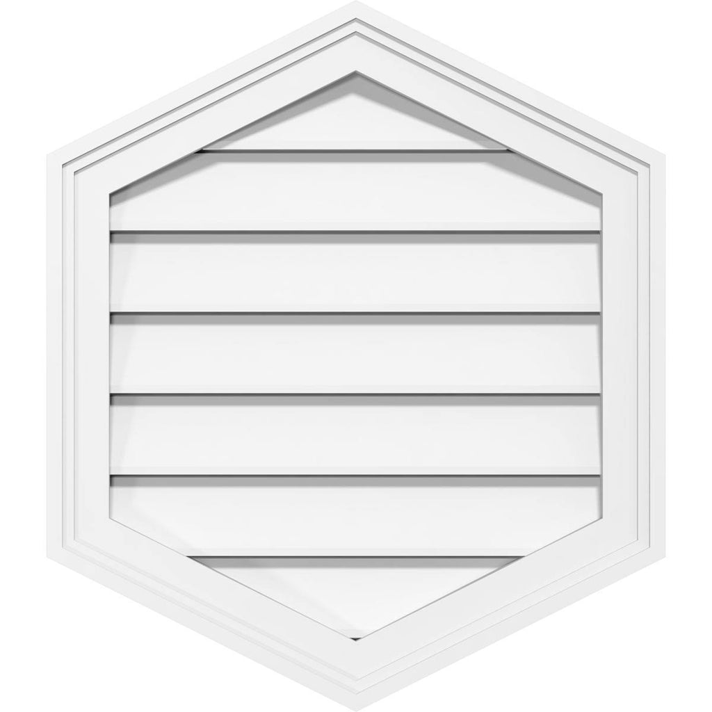 Vertical Peaked Surface Mount PVC Gable Vent C157