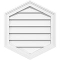 Vertical Peaked Surface Mount PVC Gable Vent C157