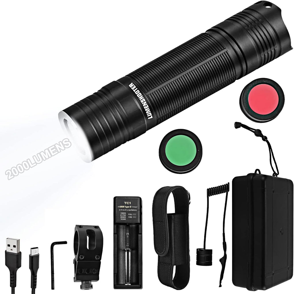 3000 Lumens Picatinny Rail Mount Tactical Flashlight with Pressure Switch E546
