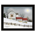 Christmas Star Quilt Block Framed Print K9733