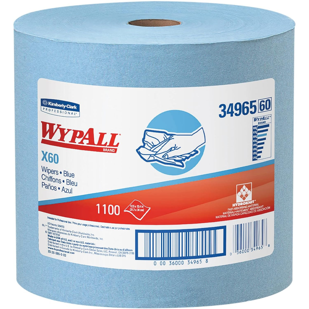 Blue Multi-Task Cleaning Cloths Jumbo Roll A655287