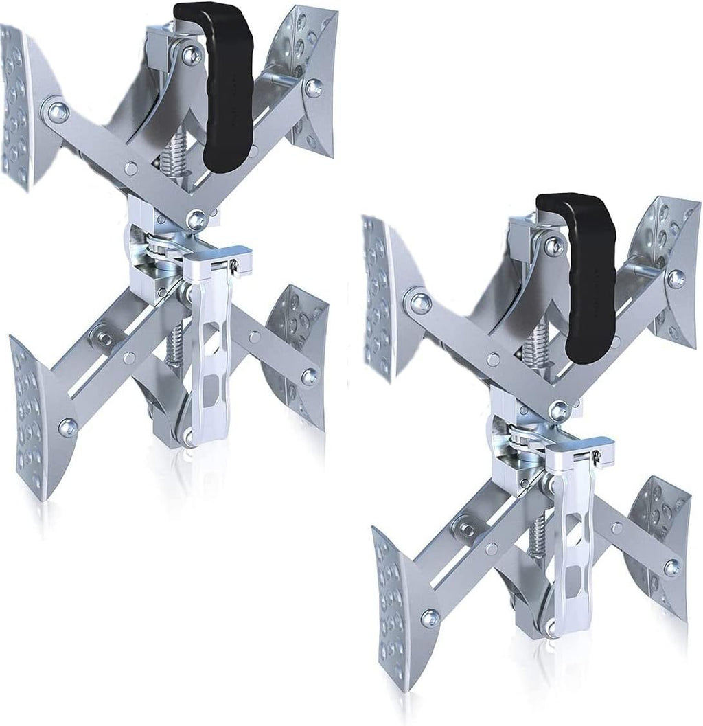 X-Shaped Wheel Chock Stabilizer with Integrated Wrench, 2 Sets Y290887
