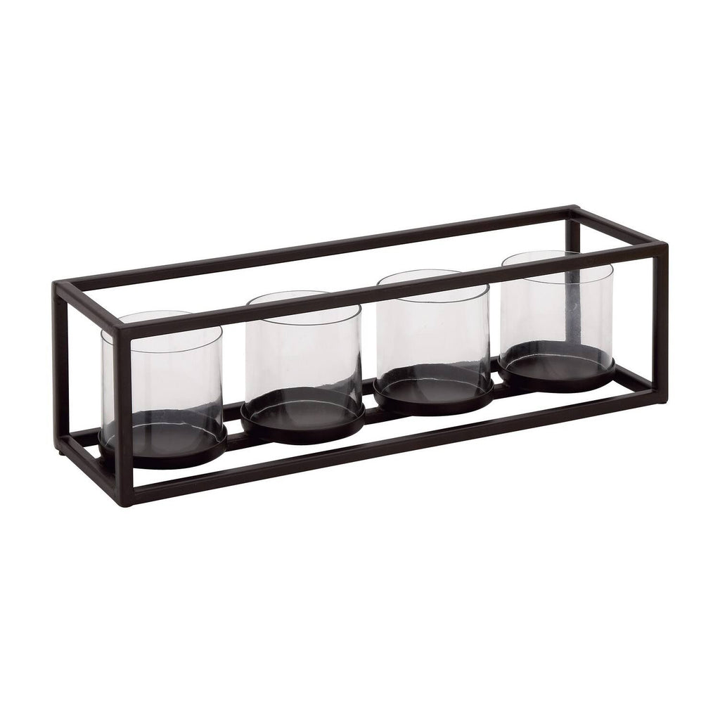Metal and Glass Votive Holder H8496