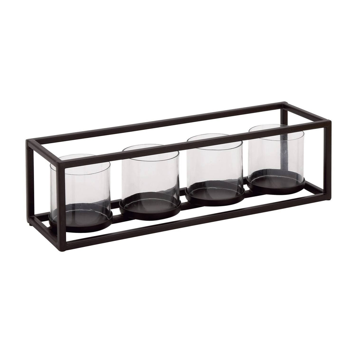 Metal and Glass Votive Holder H8496