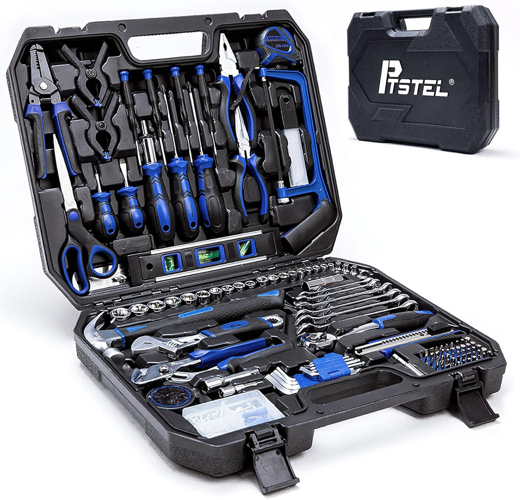 228 Piece Household Hand Tool Kit with Toolbox Storage Case M1539