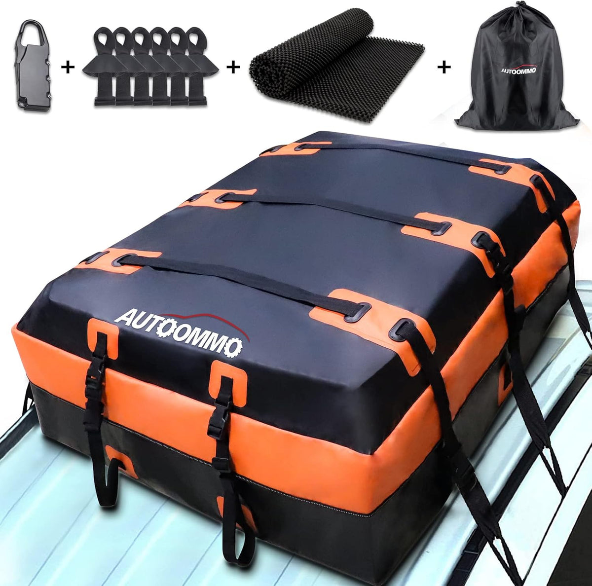 15 Cubic Feet Waterproof Rooftop Cargo Carrier Bag Y81589