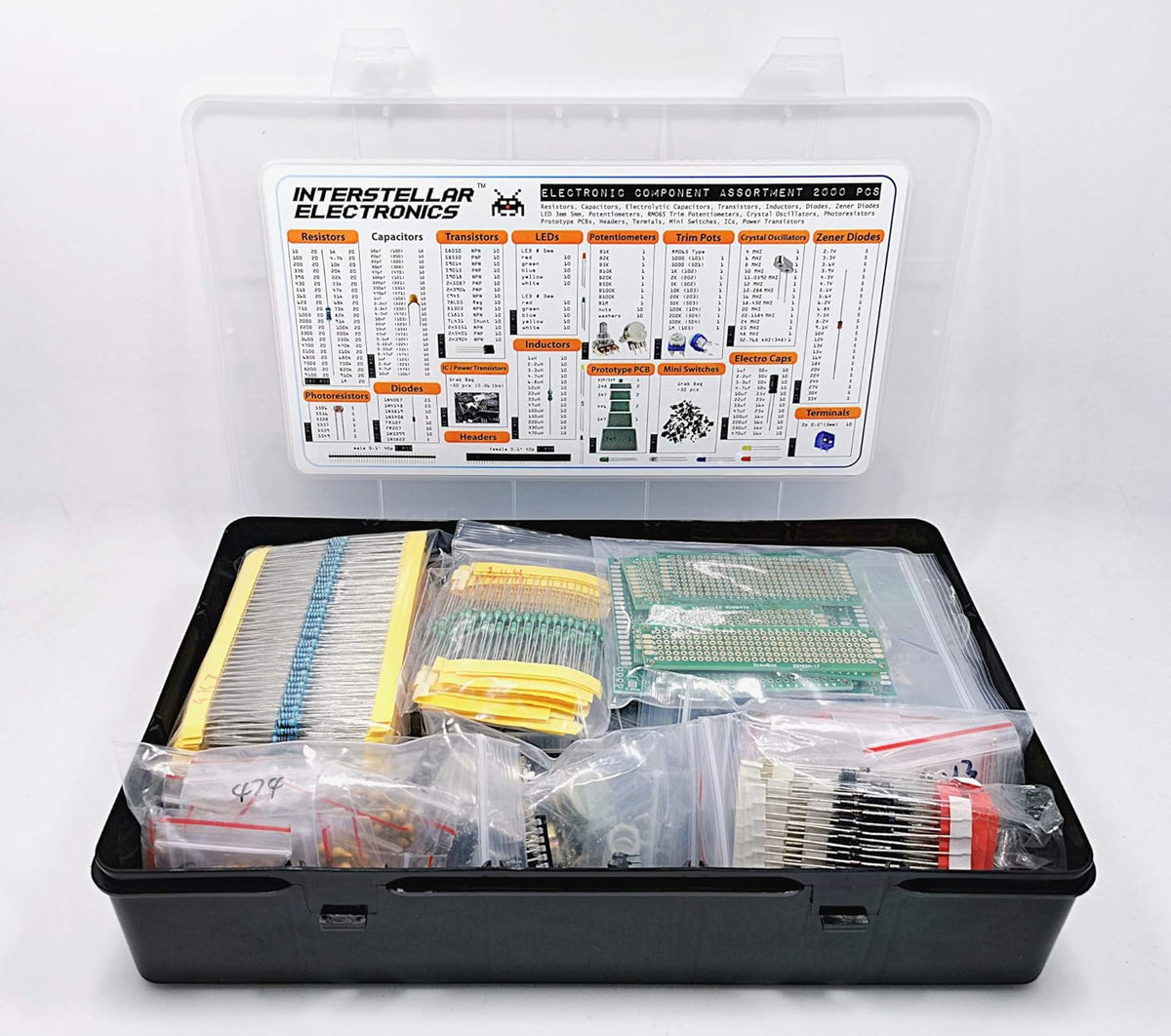 2200 pcs Electronic Component Assortment H75641