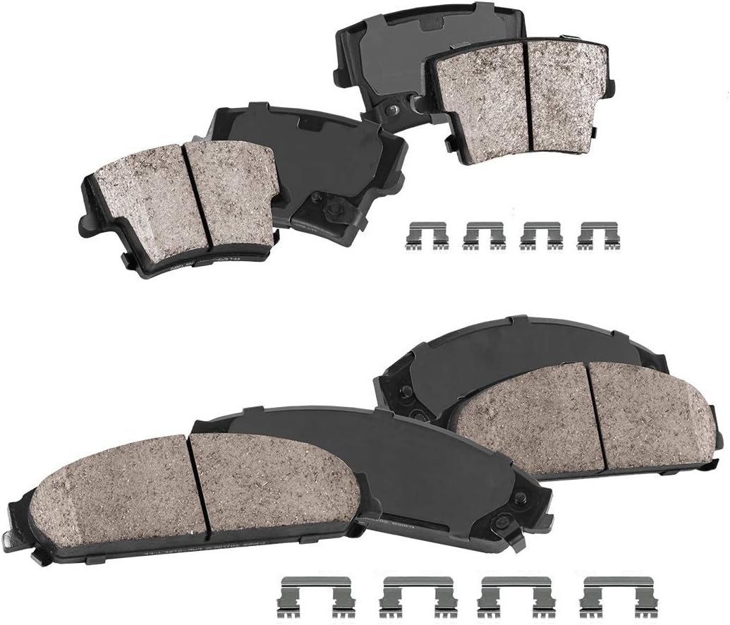 Ceramic Brake Pads with Rubber Shims and Hardware U998