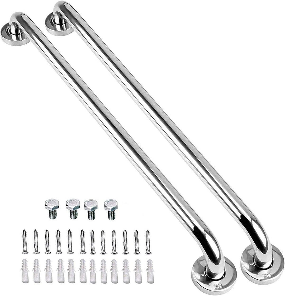 2 Pack 32 Inch Stainless Steel Shower Grab Bar R920942