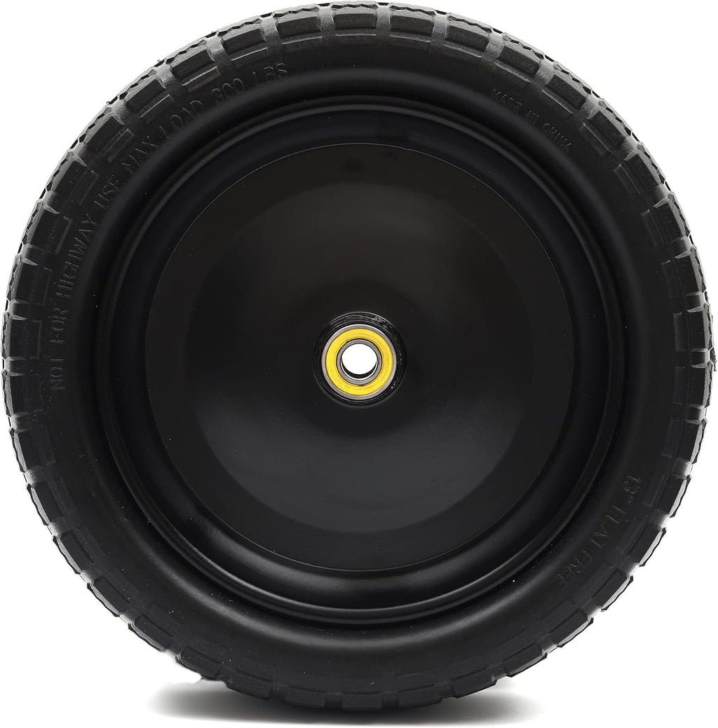 2-Pack 13'' Solid Polyurethane Flat-Free Tire and Wheel Assemblies I578749