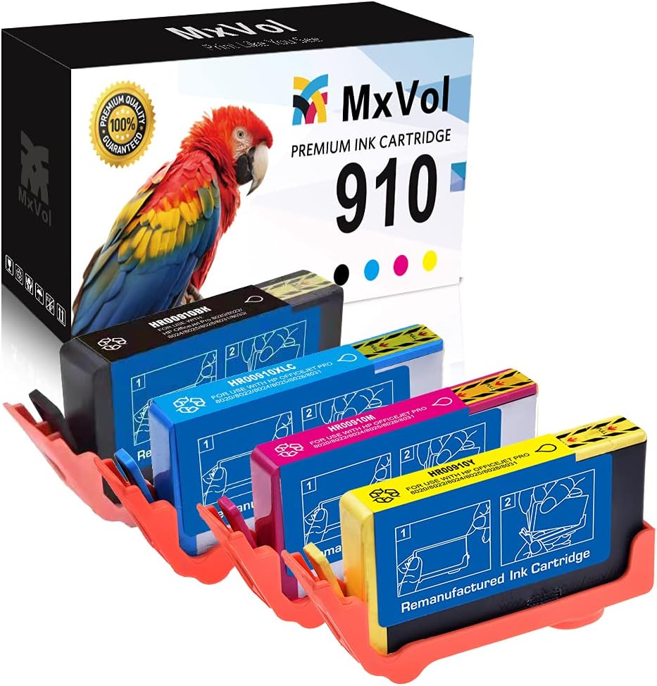 Remanufactured Ink Cartridge Replacement 4-Pack Black Cyan Magenta Yellow B3428