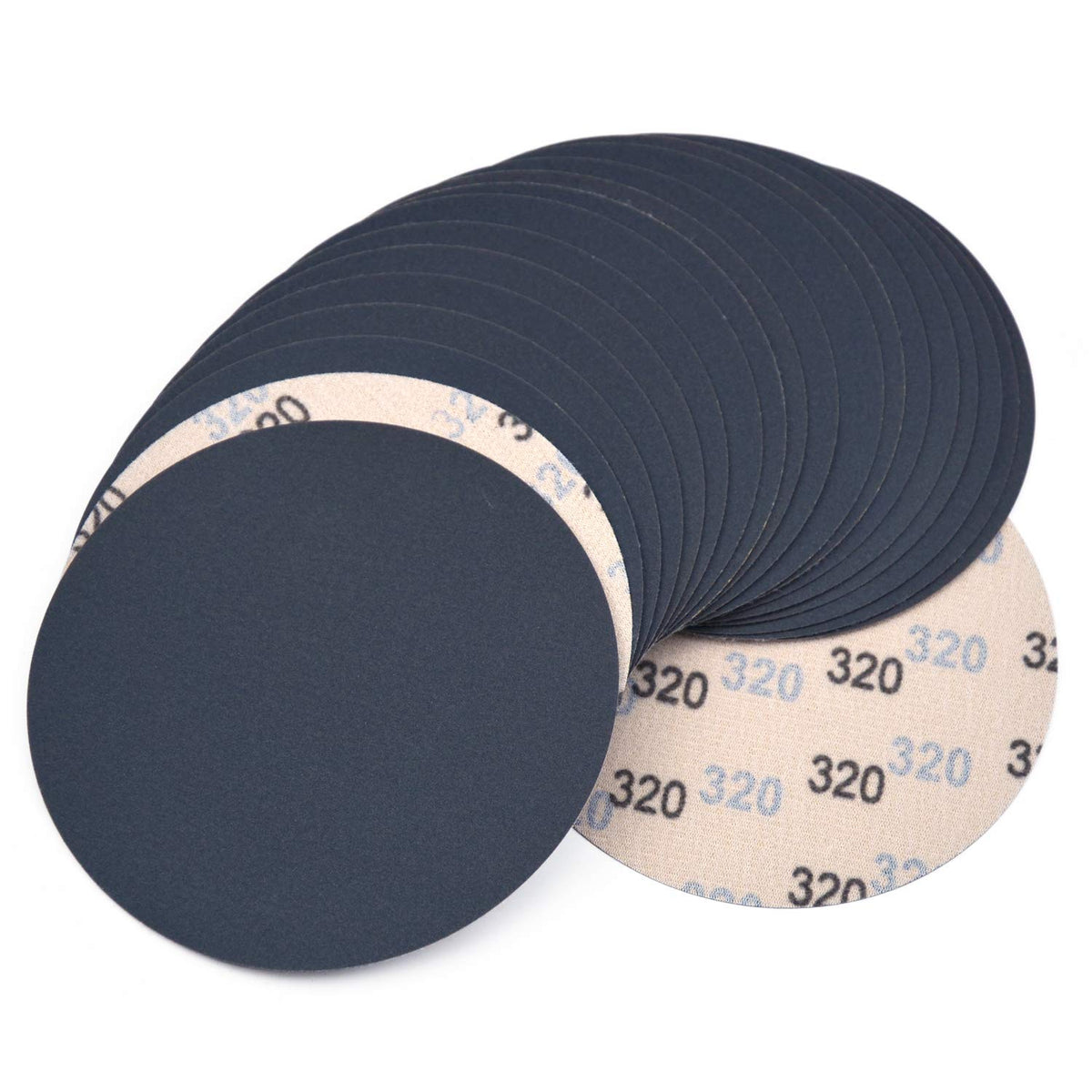 6 Inch 2000 Grit Waterproof Hook & Loop Silicon Carbide Sanding Discs 20-Pack B390