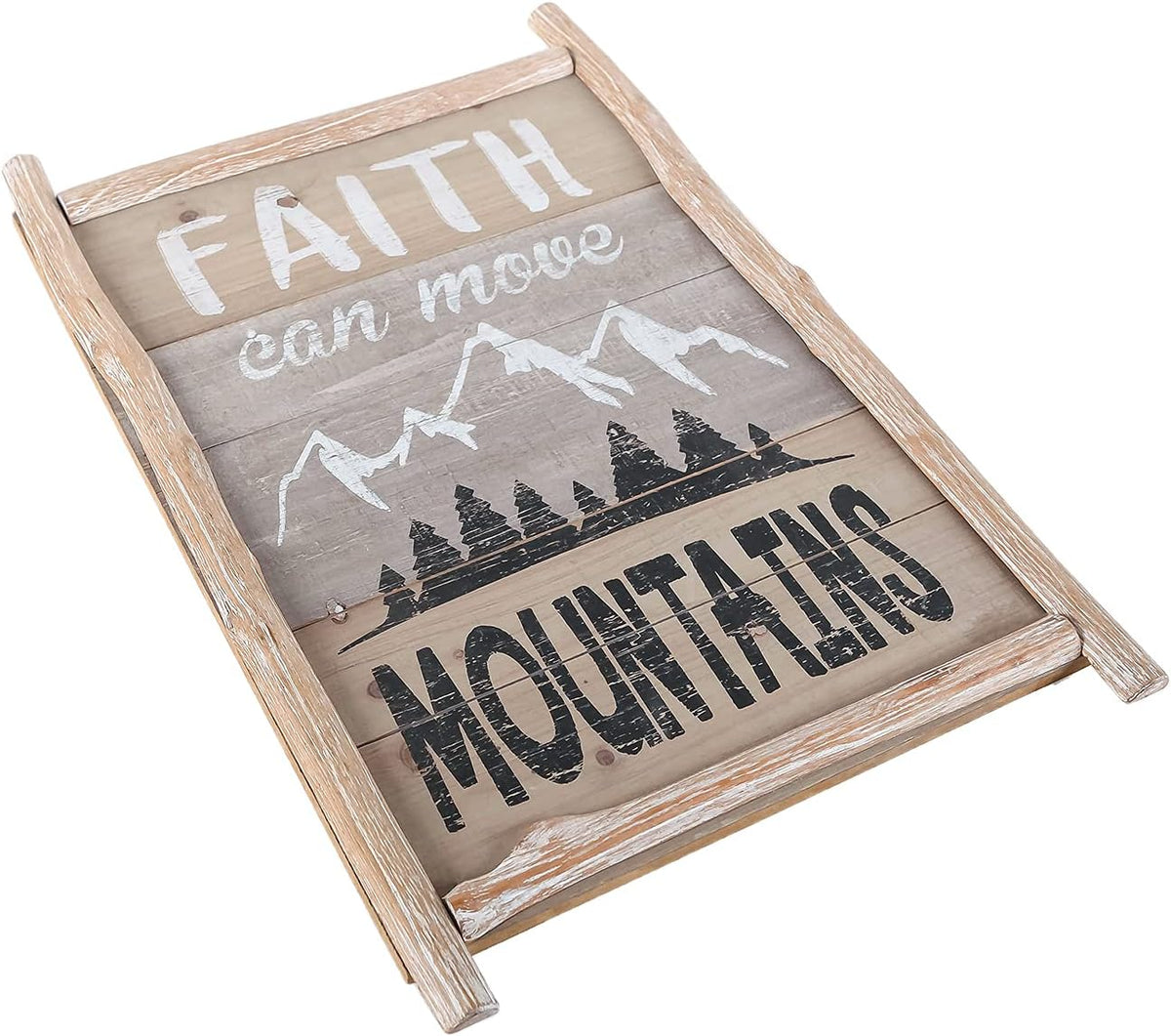 Vintage Wood Wall Sign with Bible Verses H8059